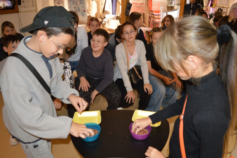 Учащихся гимназии № 1 имени Н. И. Феропонтова на экскурсии в музейно-этнографической школе