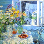 Татьяна Краснощекова (г. Самара)
Лето у бабушки. 2020
холст, масло