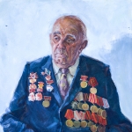 Портрет Ханина Ивана Григорьевича. Художник: Дегтярева Л.