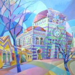 Суббота. 2014 Серия «Кубофутуризм» х м 100х90