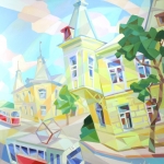 Пятерочка. 2014 Серия «Кубофутуризм» х м 100х90