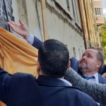 Открытие мемориальной доски Ю.И.Филиппову. Ул. Ленинградская, 92. 05.10.2018