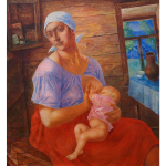 Петров-Водкин К.С. Мать. 1915 г. Государственный Русский музей