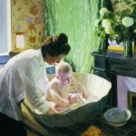 Кустодиев Б. М. Утро, 1904 год. Государственный Русский музей