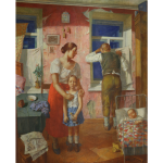 Петров-Водкин К.С. 1919 год. Тревога. Государственный Русский музей
